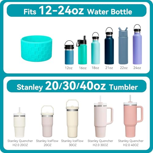 Silicone Boot Sleeve for Stanley 20-40oz Quencher Cup - Black