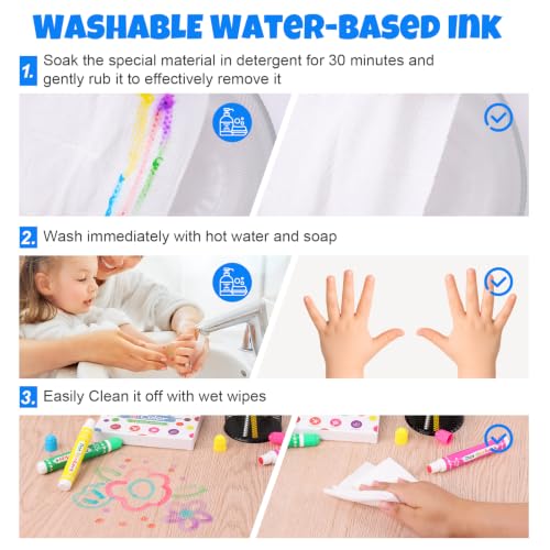 Bingo Dot Markers for Toddlers - 8 Color Pack, Non-Toxic & Washable
