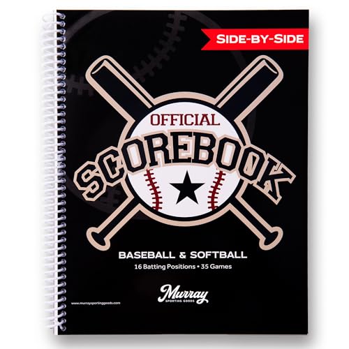 Baseball & Softball Scorebook - Side-By-Side, 35 Games