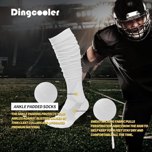 Ultra Long Padded Ankle Socks - Large / White