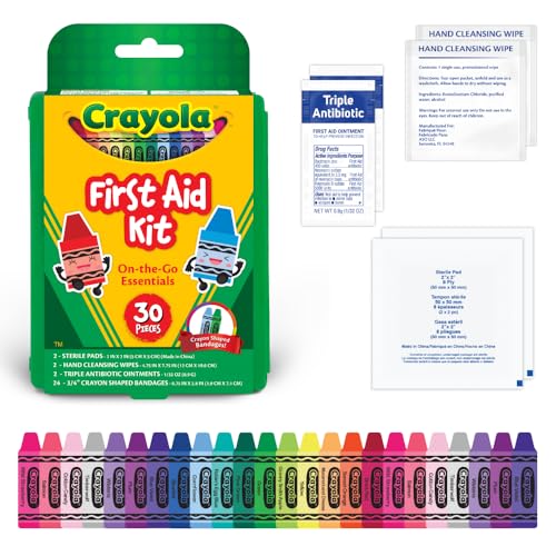 First Aid Kit - Comprehensive 30-Piece Crayola Kit