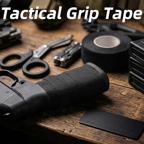 Tactical Grip Tape - Non-Reflective, No Residue - 2 Rolls, Black