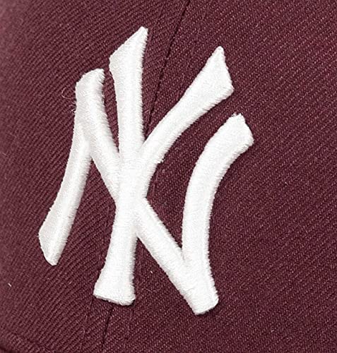 47 Brand New York Yankees MVP Snapback Cap - Dark Maroon Baseball Hat