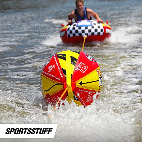 Towable Tube Booster Ball with 60 ft Rope - Inflated 38in x 28in