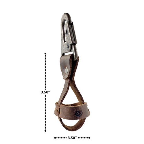 Hide & Drink, Rustic Leather Golf Tee Spare Ball Holder w/Belt Loop Hook Handmade (Bourbon Brown)