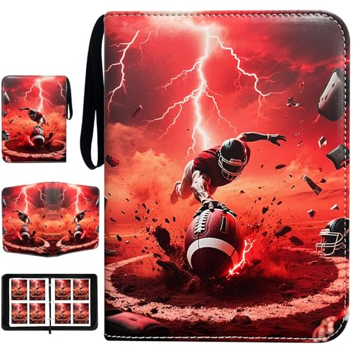 Football Card Binder 400 Pockets - Waterproof Trading Card Album