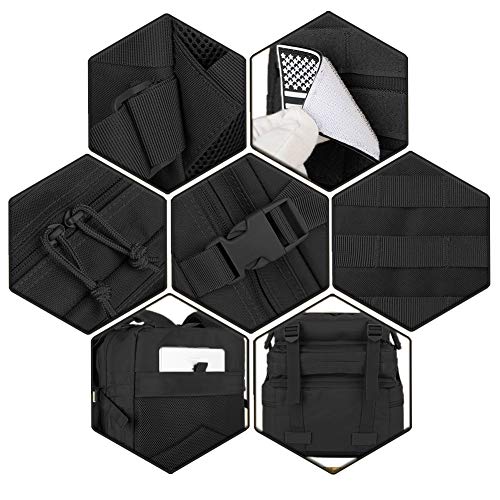 Military Tactical Backpack 45L Molle Assault Pack for Hiking