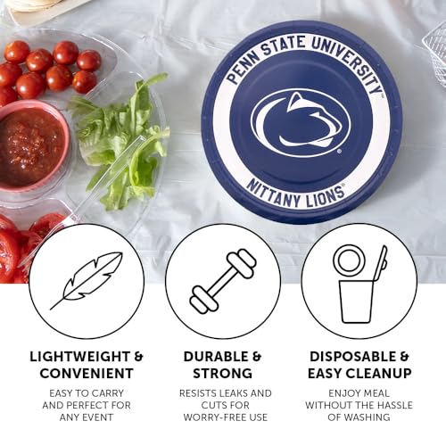 Penn State Nittany Lions 20-Count 9-Inch Paper Plates - Officially Licensed