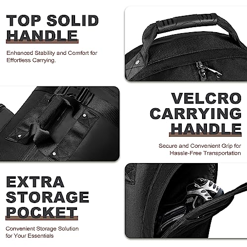 Heavy-Duty Golf Travel Bag with Wheels - 600D Polyester