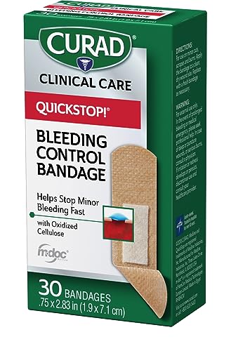 Flexible Fabric Bandages with Bleeding Control Technology - 30 Count