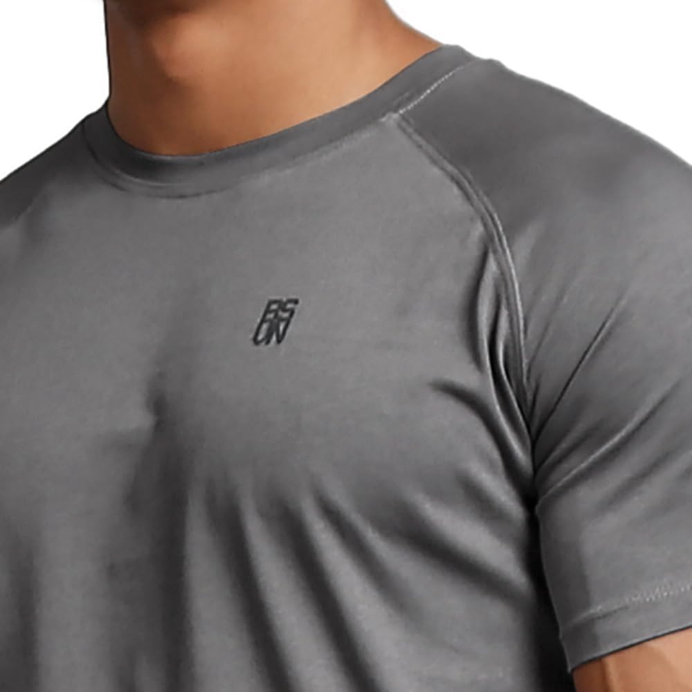 Skiennix Men's Athletic T-Shirts - Breathable Wicking Fabric - Casual Short Sleeve Crew Neck - Perfect Fit