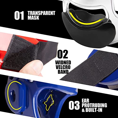 Adult & Youth Martial Arts Headgear - MMA, Taekwondo, Karate, Kickboxing Helmet