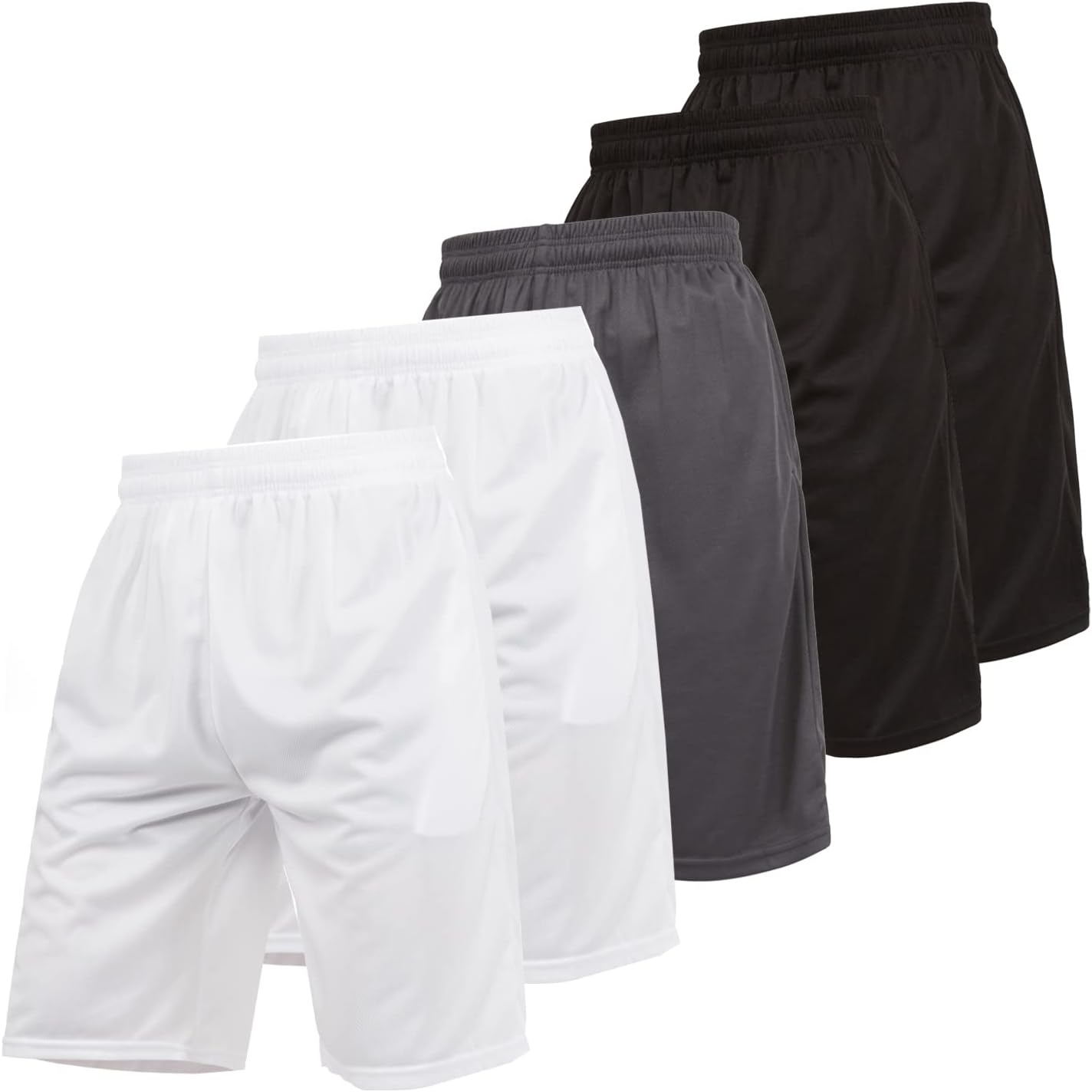 Ultra Performance Men's Athletic Gym Shorts - 5 Pack for Basketball Workouts | Sizes S-5X
