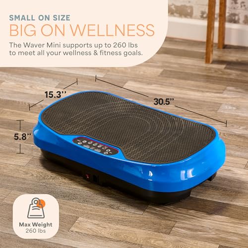 Vibration Plate Exercise Machine - Blue, 99 Speed Levels, Compact Design