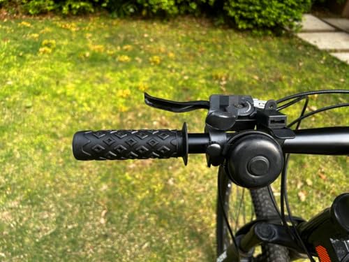 Non-Slip Rubber Handlebar Grips for Bikes - Black