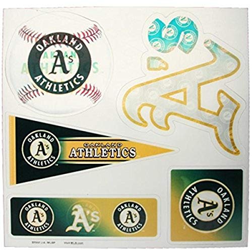 5-Piece 3D Multi-Magnet Sheet - Oakland Athletics Flip Graphic Decor