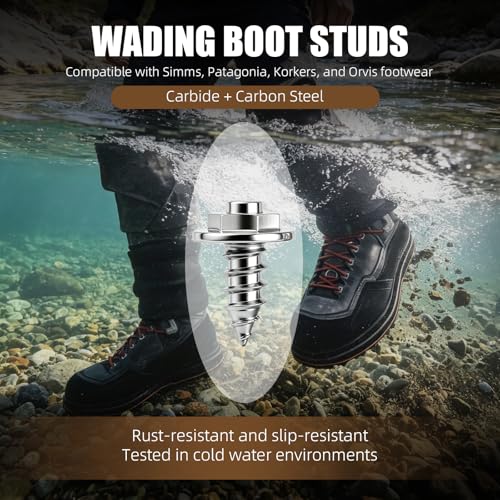 30PCS Wading Boot Studs with Installation Tool - Silver