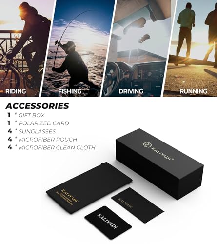 Polarized Sunglasses for Men - UV Protection for Driving & Fishing