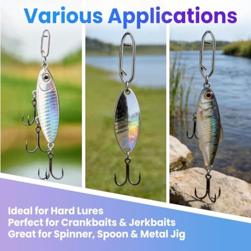 Stainless Steel Fishing Quick Change Snaps - 50 Pieces - Size M