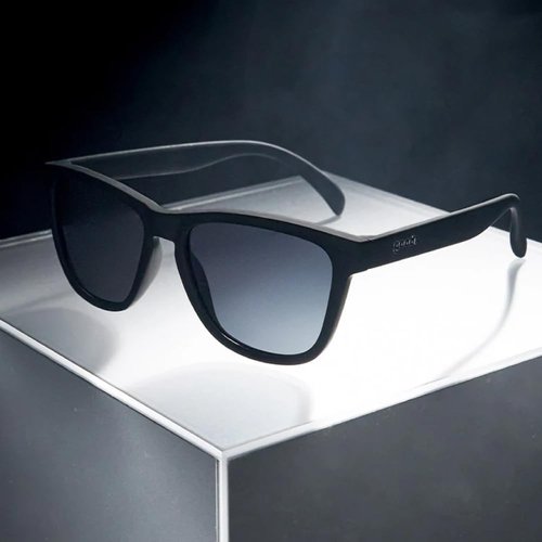 Goodr Polarized Sunglasses - A Unicorn's Calamity | Medium Size, Black Frames, UV400 Protection, No Slip, No Bounce