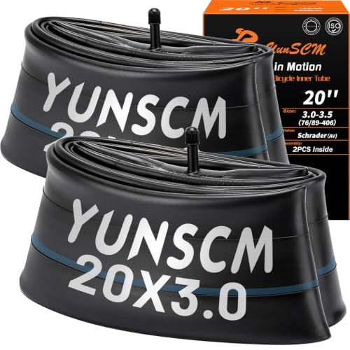Heavy Duty 20x3.0 E-Bike Inner Tubes - Premium Butyl Fat Tire Replacement, 2-Pack