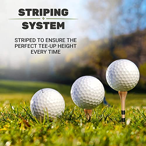 Bamboo Golf Tees Pack of 100 - 1-1/2" Natural