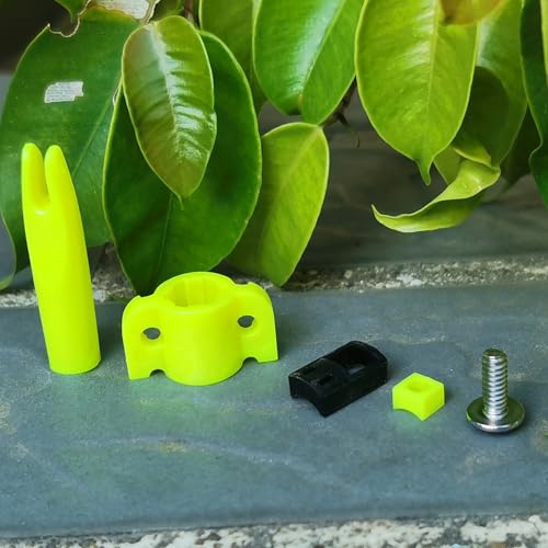 Bowfishing Arrows Safety Slides Kit - 5/16 Inch, Pack of 6