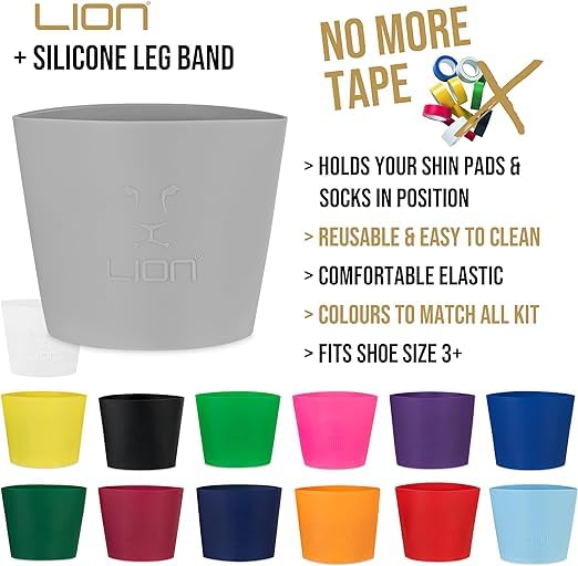 Silicone Soccer Leg Bands - Neon Yellow - Alternative to Tape