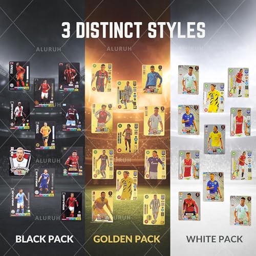 33 Unique Soccer Player Trading Cards - 3 Mystery Packs