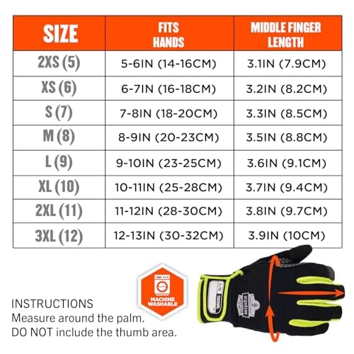 Ergodyne ProFlex 850 Insulated Freezer Gloves, Grip Palm, Touch Screen Capable, Cold Storage Work