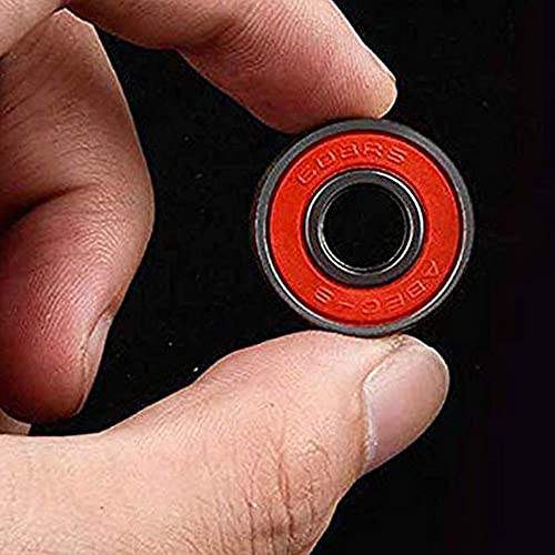 High Speed Skateboard Longboard Bearings - 8 Pack, ABEC-9