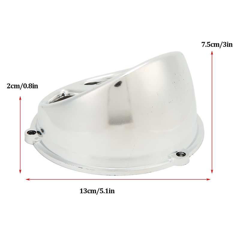 Akozon Fan Cover Spoon Cover, ABS Fan Cover Air Scoop Replacement for GY6 Chinese Scooter 152QMI 157QMJ Air Scoop