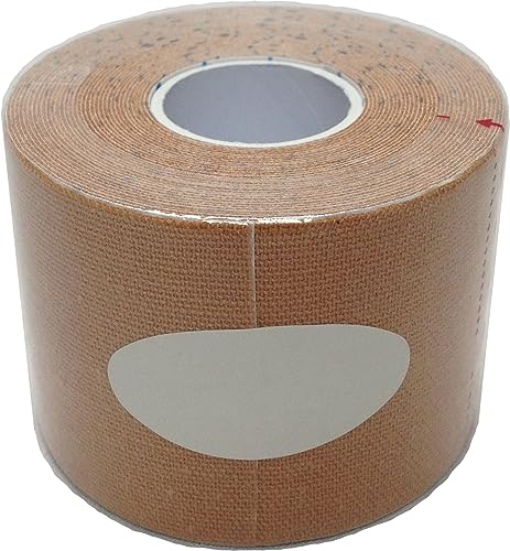Kinesiology Tape Single Roll - Beige, 2" x 16.4' Hypoallergenic