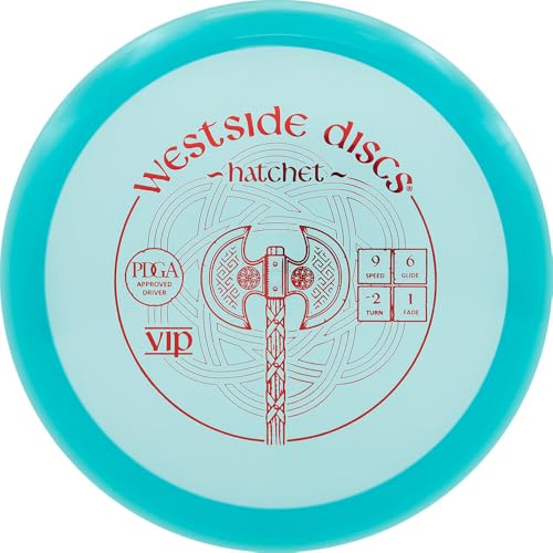 Westside Discs VIP Hatchet Disc Golf Fairway Driver - Understable, 170-176g, Turquoise