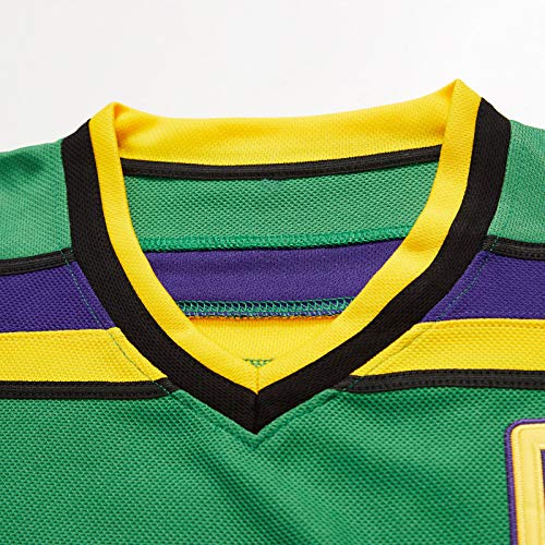 TRIVINKIN Mighty Ducks Hockey Jersey Adult Small #96 Green Movie Ice Hockey Uniform