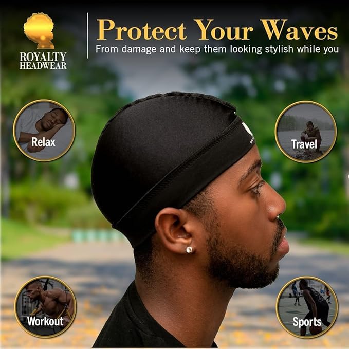 Silky Wave Cap for 360, 540 & 720 Waves - Soft Durag Beanie