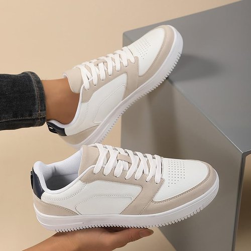 Haplkiy Low Top Skate Shoes for Men Anti-Slip Skateboard Shoes Comfortable & Durable Athletic Shoes and Casual Style for Outdoor Activities - Street Fashion Enthusiasts