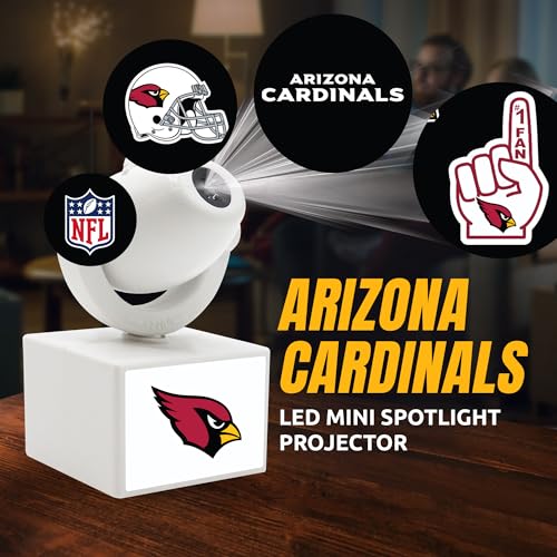 Arizona Cardinals LED Mini Spotlight Projector - 6 Logo Designs
