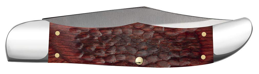 Case WR XX Pocket Knife Brown Rosewood Folding Hunter Item #189 - (6265Sab SS) - Length Closed: 5 1/4 Inches