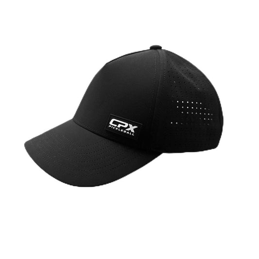 CPX Pickleball Hydro Hat – Adjustable Lightweight Sports Cap, Breathable Sun Protection for Outdoor Play Black