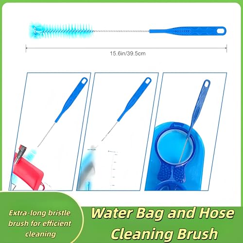 Backpack Hydration Bladder Cleaning Kit - 4PCS with Brushes & Drying Frame