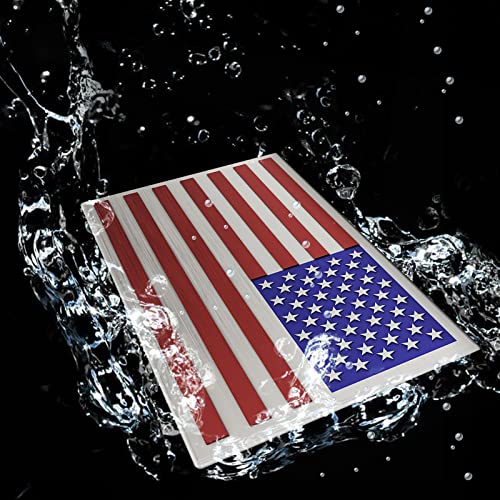 3D Embossed American Flag Car Stickers - 5" x 3" Classic 3 Pack