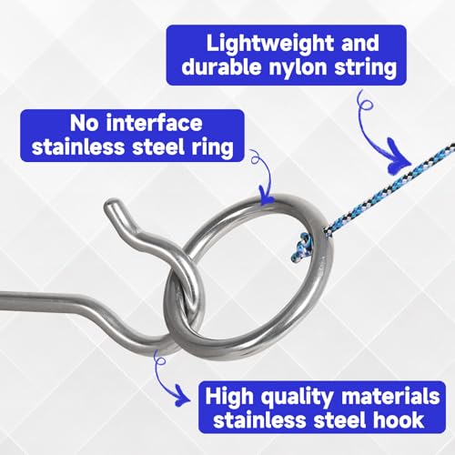 Stainless Steel Hook and Ring Toss Game DIY Kit
