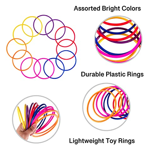Super Z Outlet Colorful Plastic Ring Toss Outdoor Activity Games for