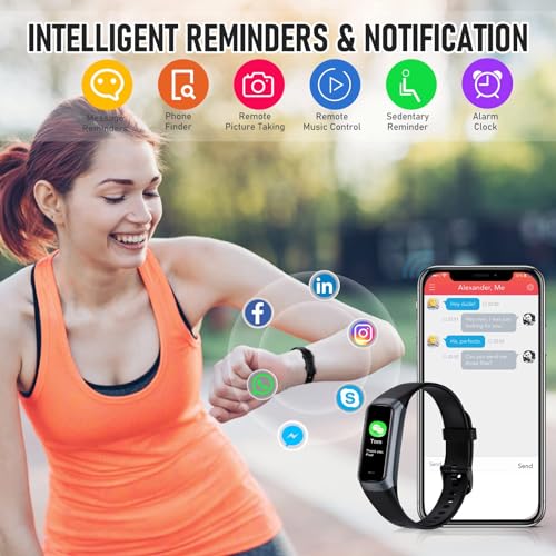 Waterproof Fitness Tracker with Heart Rate & Sleep Monitor
