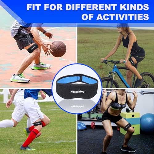 Neracking Blue-Inside Adjustable IT Band Relief Strap for Running & Cycling