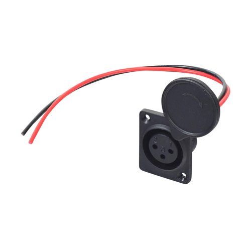 AlveyTech XLR Charger Port with 2 Wires for The Razor EcoSmart Metro, MX500, and MX650