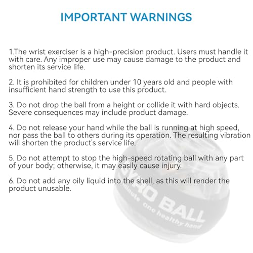 Hand Exerciser Power Ball with Adjustable Resistance & Digital Counter