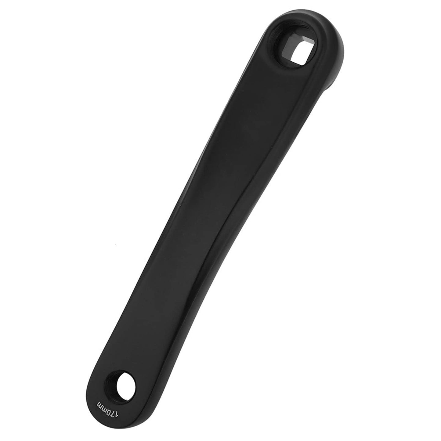 Kodrily Bike Crank Arm, Bike Crank 170mm, Crank Arm Aluminum Alloy Bike Crank Arm Replacement Left Single Bike Pedal Arm for Bike Replacement Accessory Black Silver (Square Hole)
