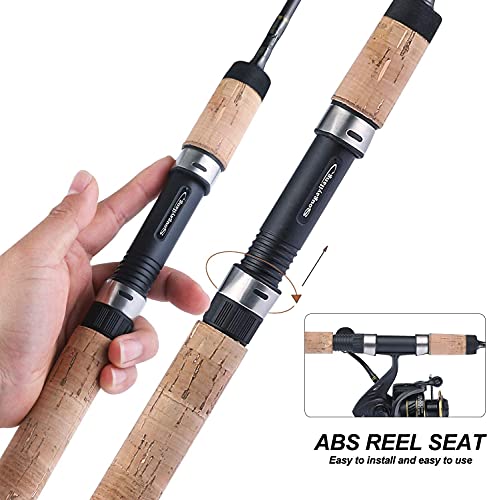 Sougayilang Ultralight Graphite Spinning Fishing Rod for Trout & Crappie